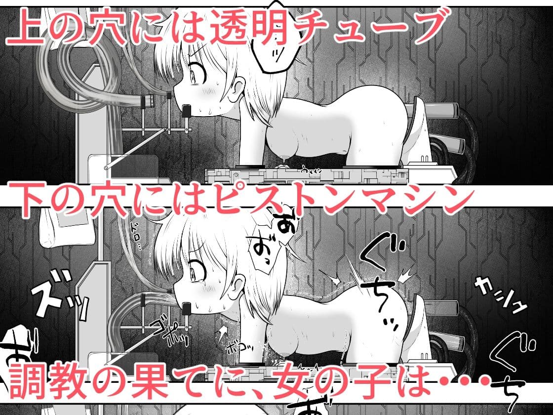 拉致された女の子が身体中の穴を調教されて肉便器として出荷されるお話 サンプル画像 10