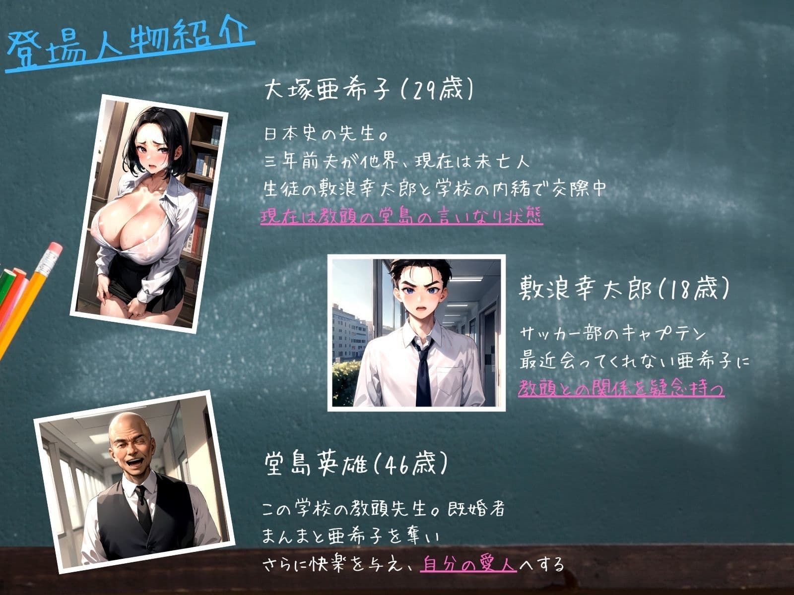 未亡人教師(下巻)大好きな先生が教頭の愛人に堕ちていた件 サンプル画像 1