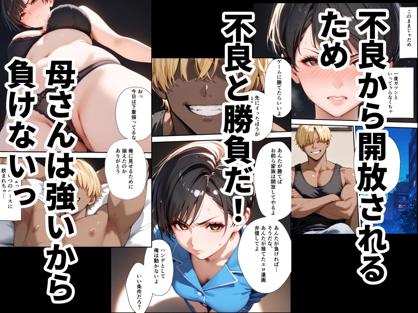 女手ひとつでボクを育ててくれた自慢の母がボクを守るためにいじめっ子の女になる話 サンプル画像 9