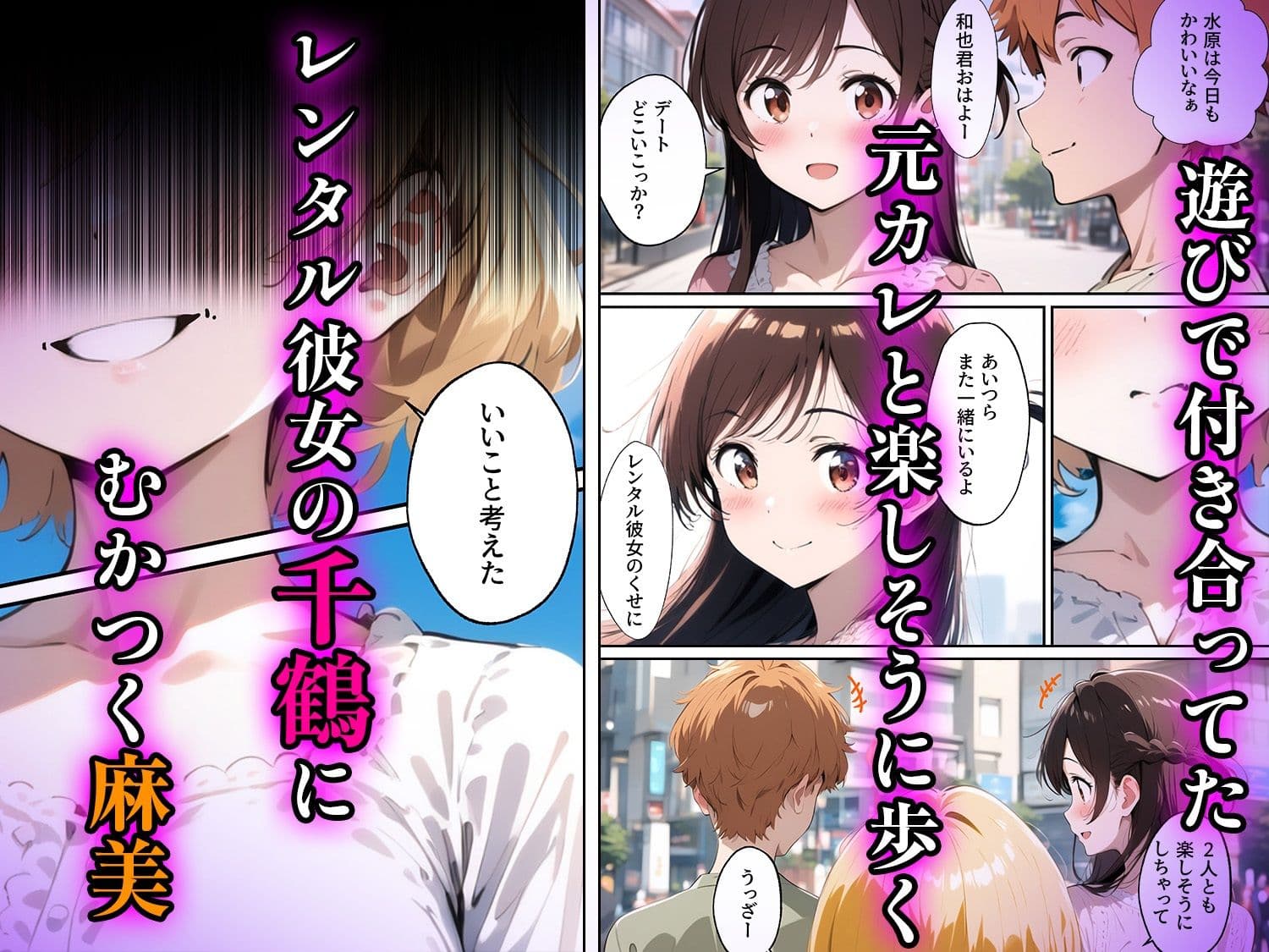 レンカノワカラセ〜千鶴と麻美のW制裁〜 サンプル画像 1