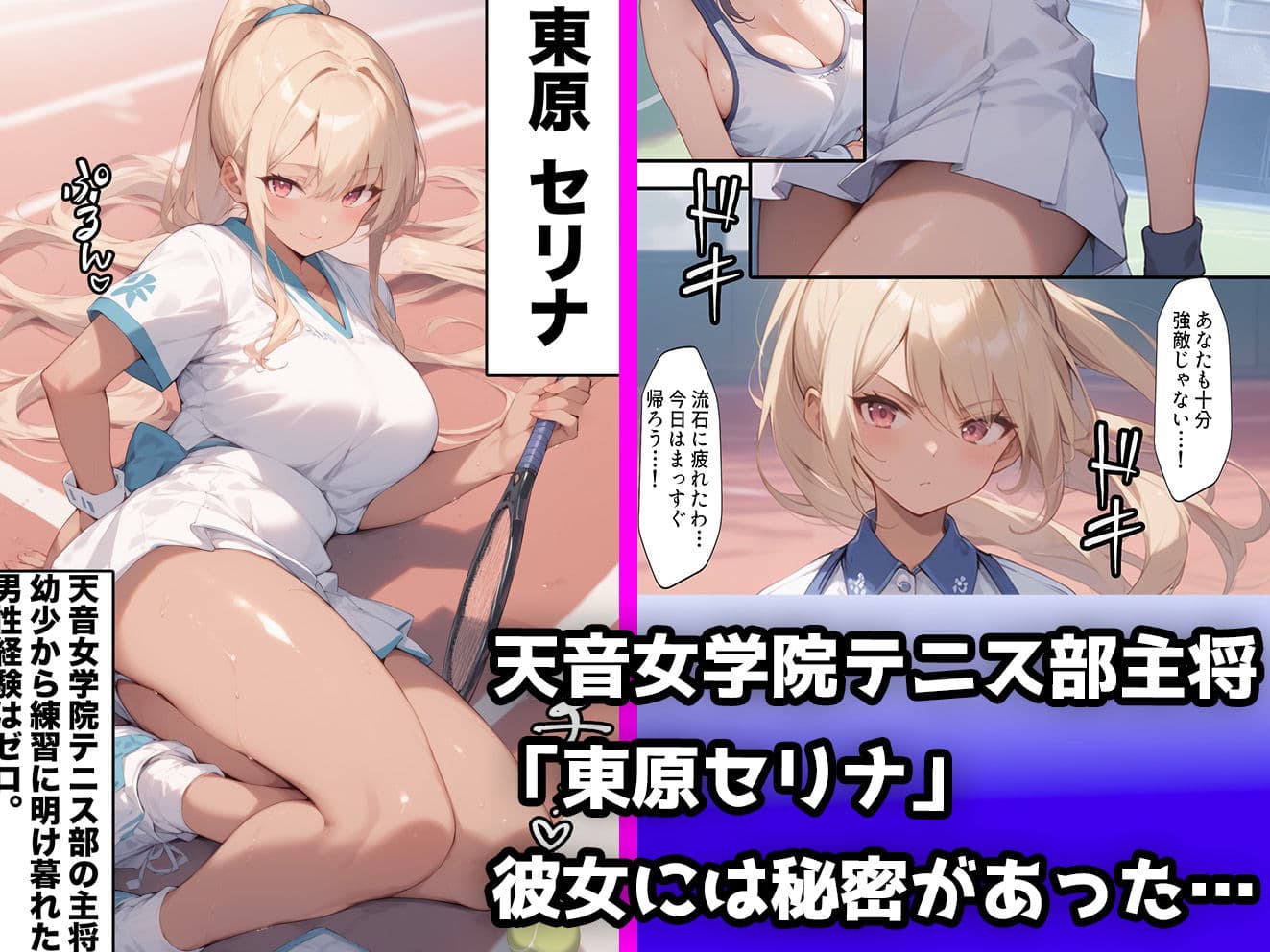 隠れてオナっただけなのに〜更衣室でキモおじに襲われるテニス部ちゃんの話〜 サンプル画像 1