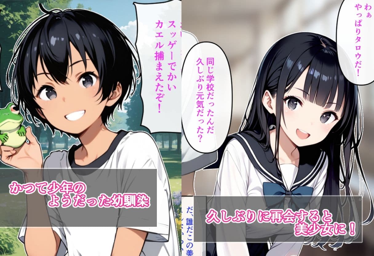 男の子みたいだった幼馴染が再会したら義父の女になってた サンプル画像 1