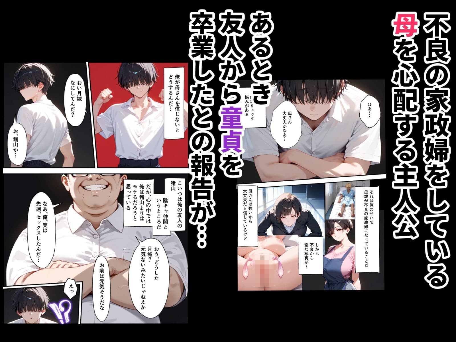 女手ひとつでボクを育ててくれた自慢の母がボクを守るためにいじめっ子の女になる話2 サンプル画像 1