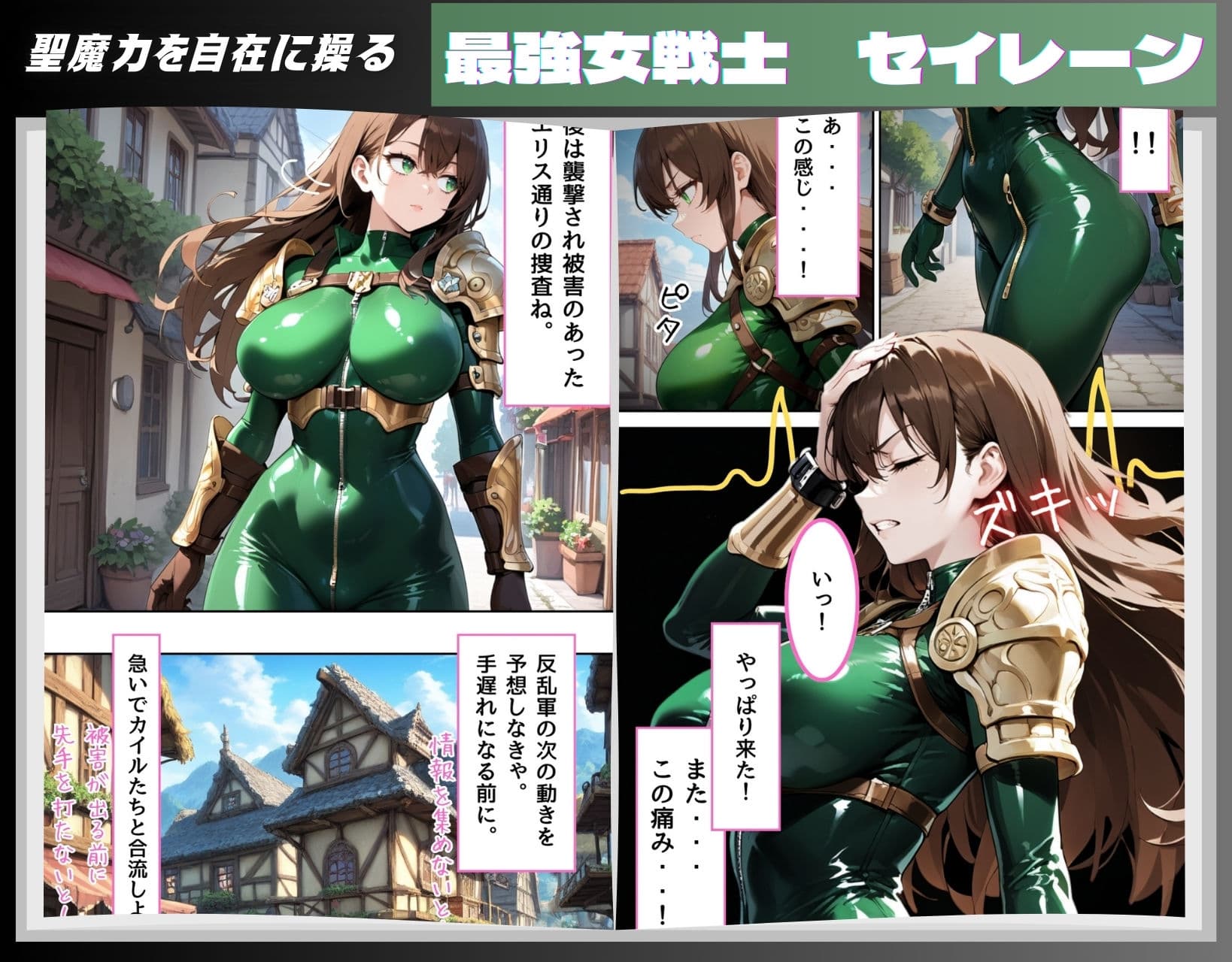 最強女戦士がゲスモブたちに凌〇されちゃう話【輪〇編】 サンプル画像 1