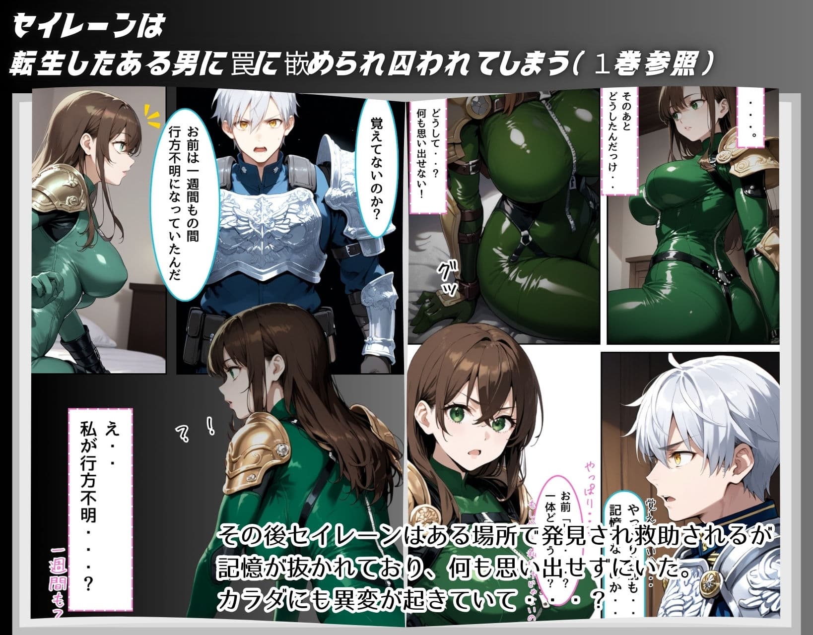 最強女戦士がゲスモブたちに凌〇されちゃう話【輪〇編】 サンプル画像 2