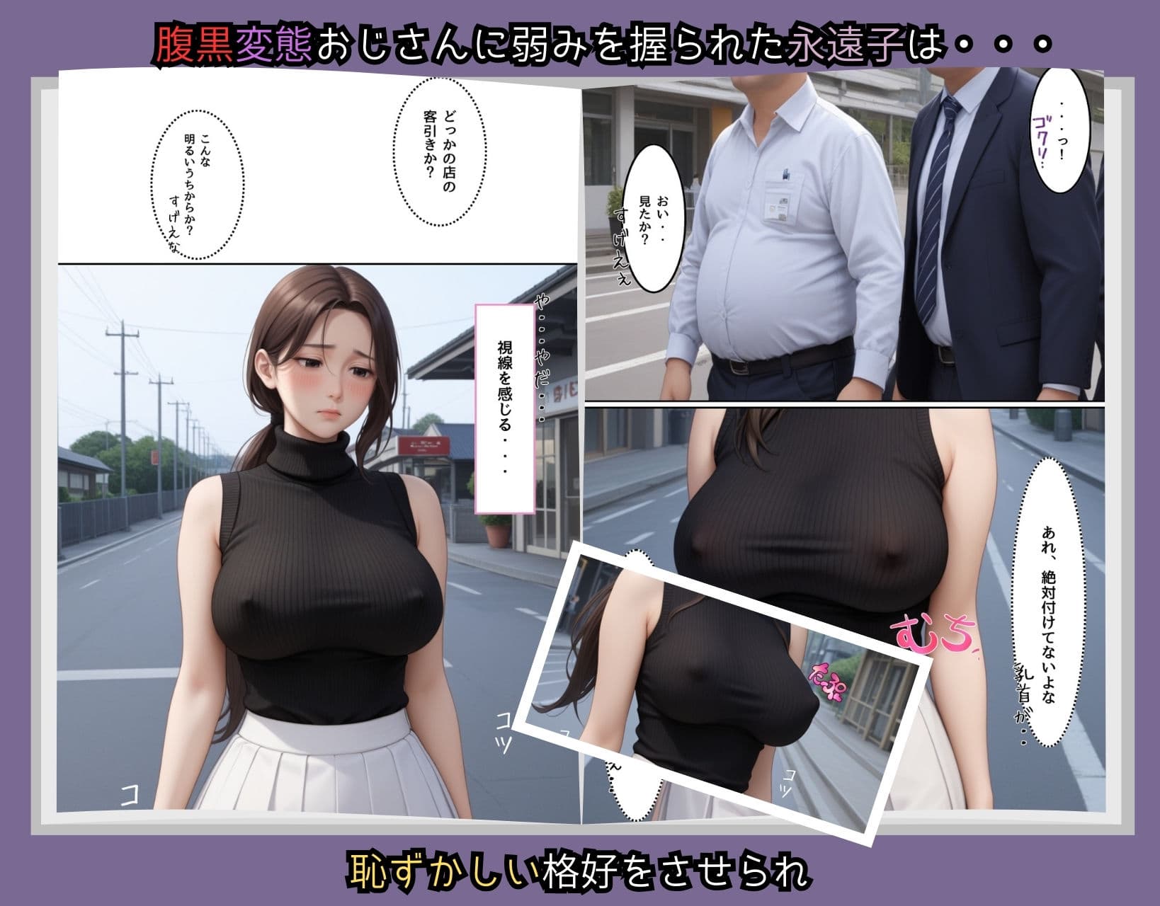 〜寝取られた妻と娘〜【公衆トイレで〇〇してウブな生娘にも強〇種付け編】 サンプル画像 1