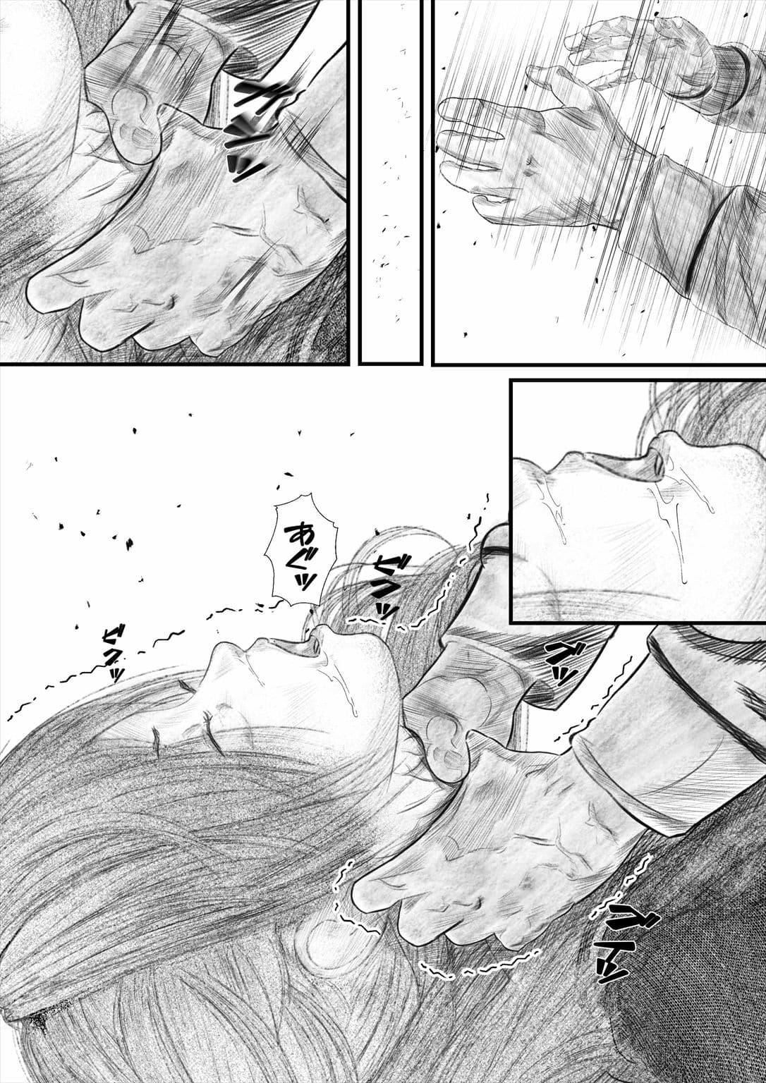 首絞め!漫画・スナッフシリーズ「三部作総集編」/首絞めリョナ・コミック作品 サンプル画像 6