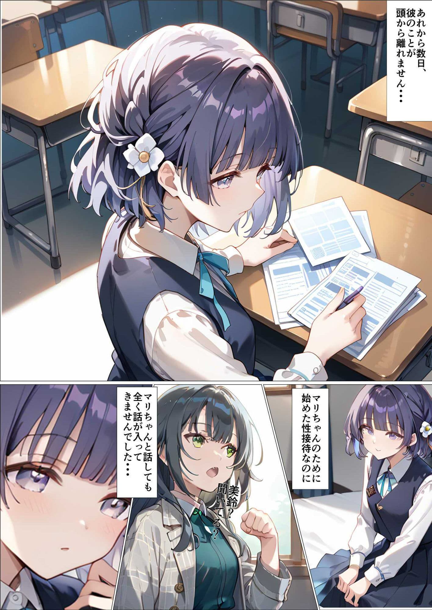 初星性接待〜秦〇美鈴編〜 サンプル画像 2