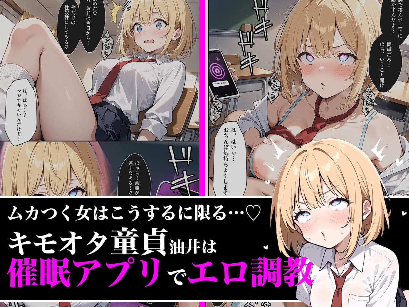 催○アプリでド変態にされる金髪ギャルの話 サンプル画像 2