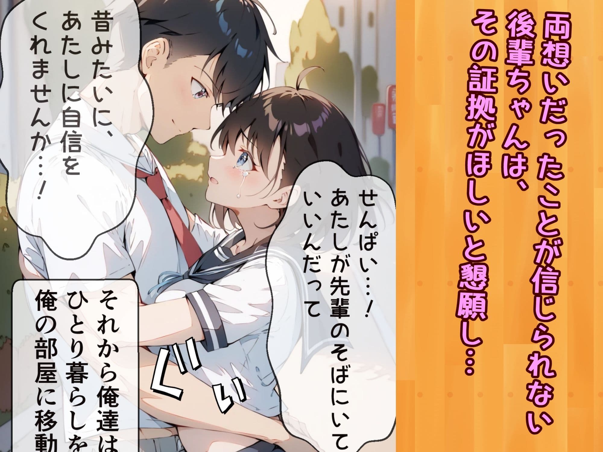 健気で元気っ子な後輩と甘々初えっち サンプル画像 6