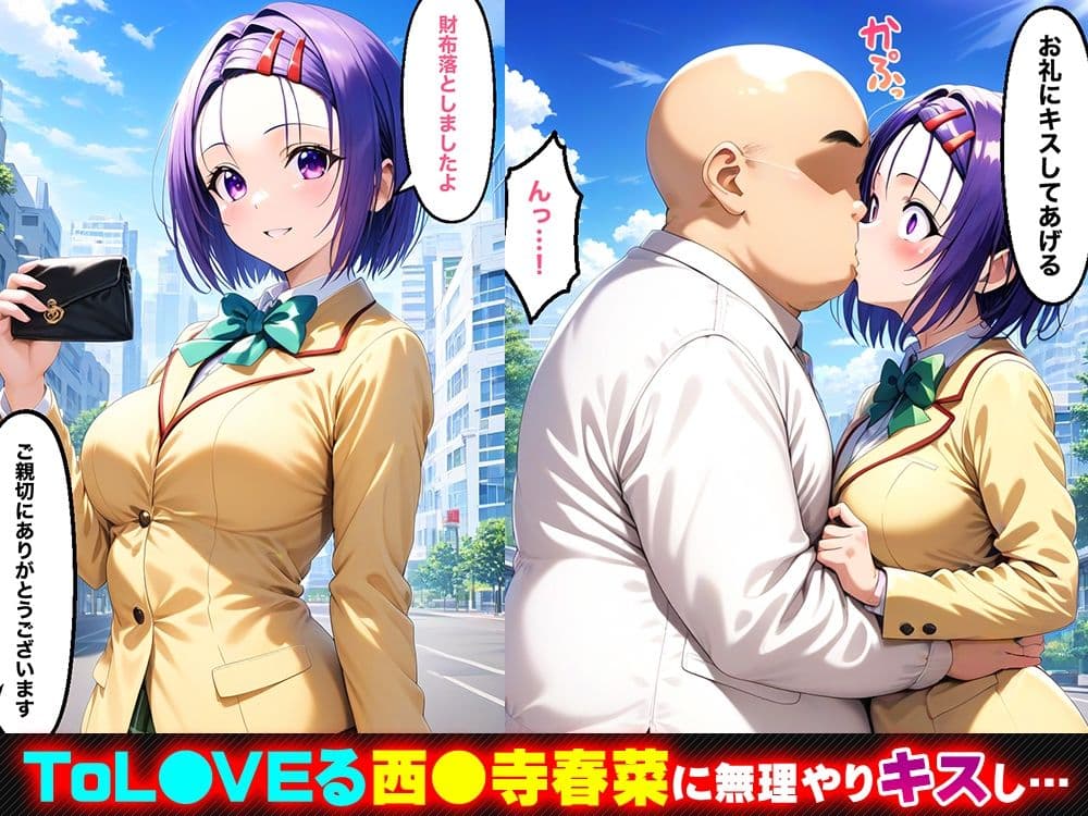キスで催●!?催淫ヒロイン 西◯寺春菜編〜ToL◯VEる〜 サンプル画像 1
