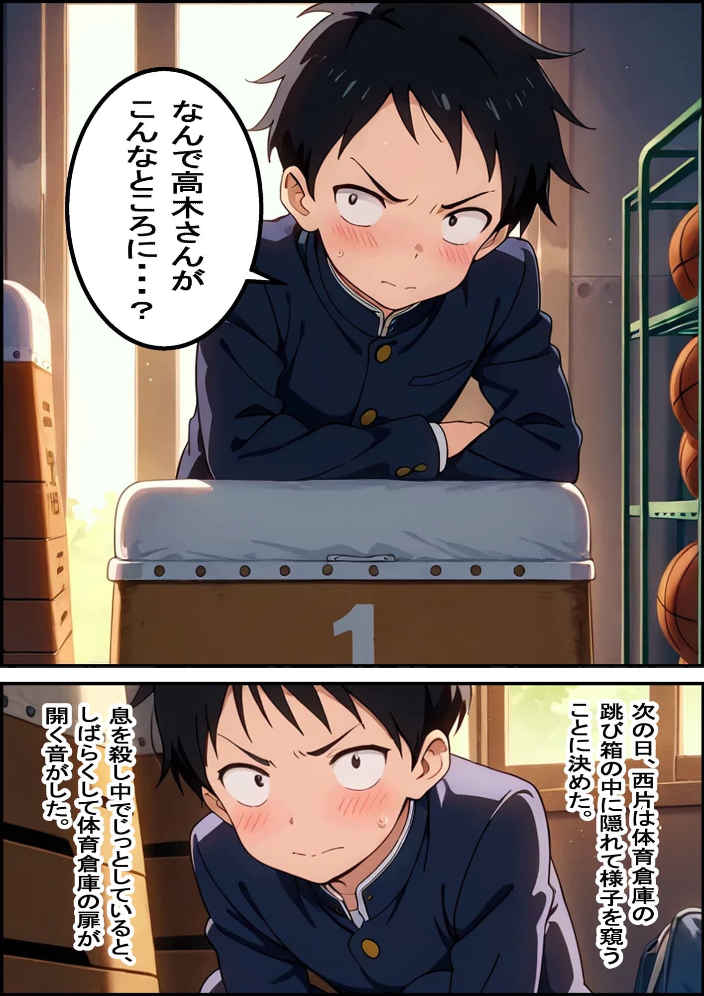 体育倉庫でデカチンマッチョにNTRされちゃう高木さん サンプル画像 2