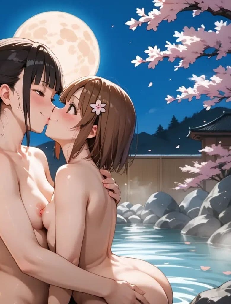 けいおんの澪(みお)が大好きな平沢唯(ひらさわゆい)が律(りつ)と歌詞合戦 in温泉 サンプル画像 6