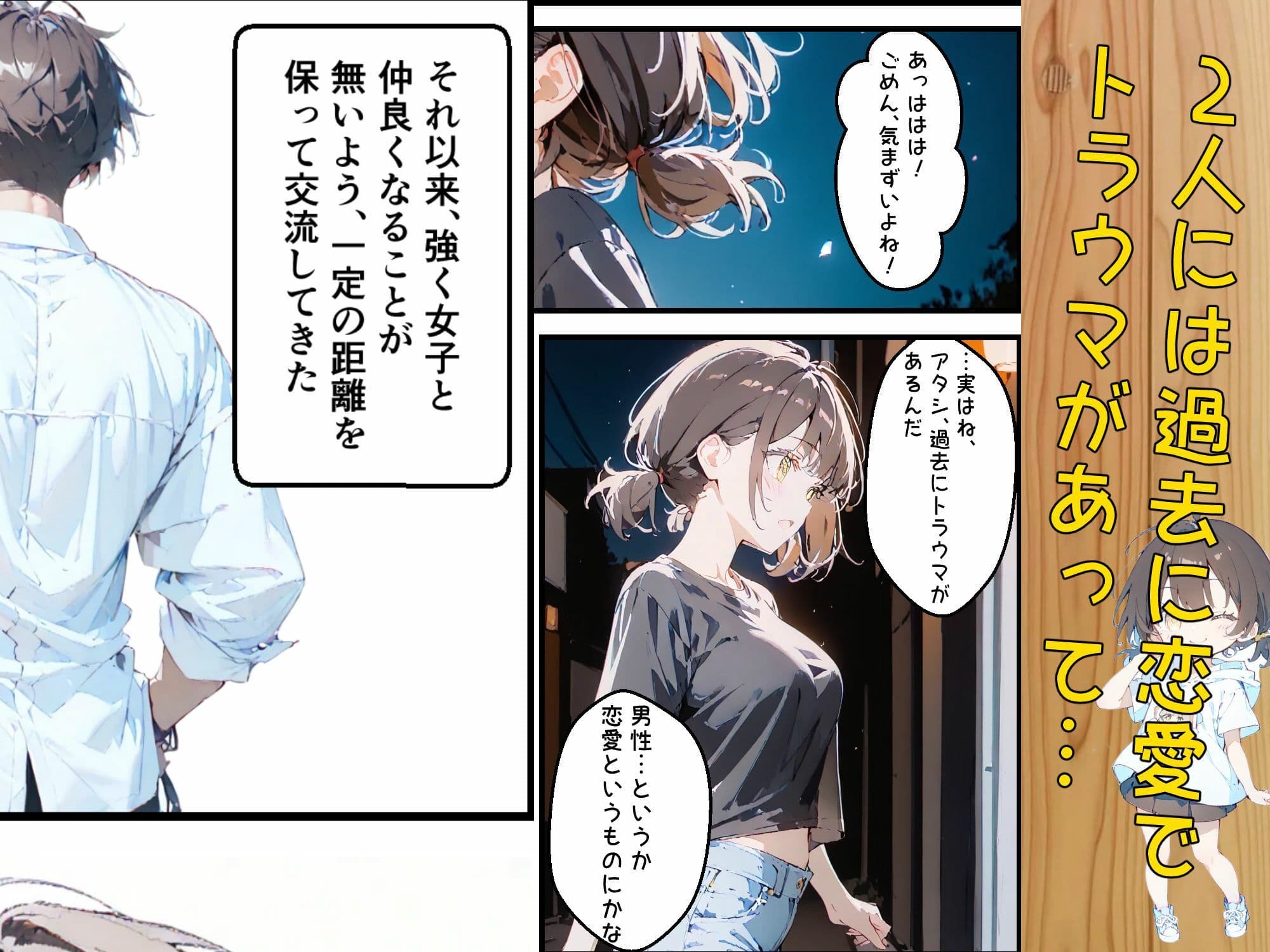 隣に住んでる大学の同期と甘々初えっち サンプル画像 3