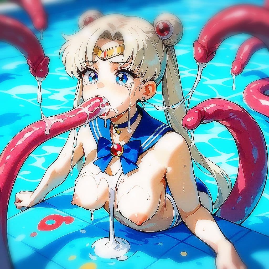 Octopus Monster Attacks Sailor Warriors サンプル画像 1