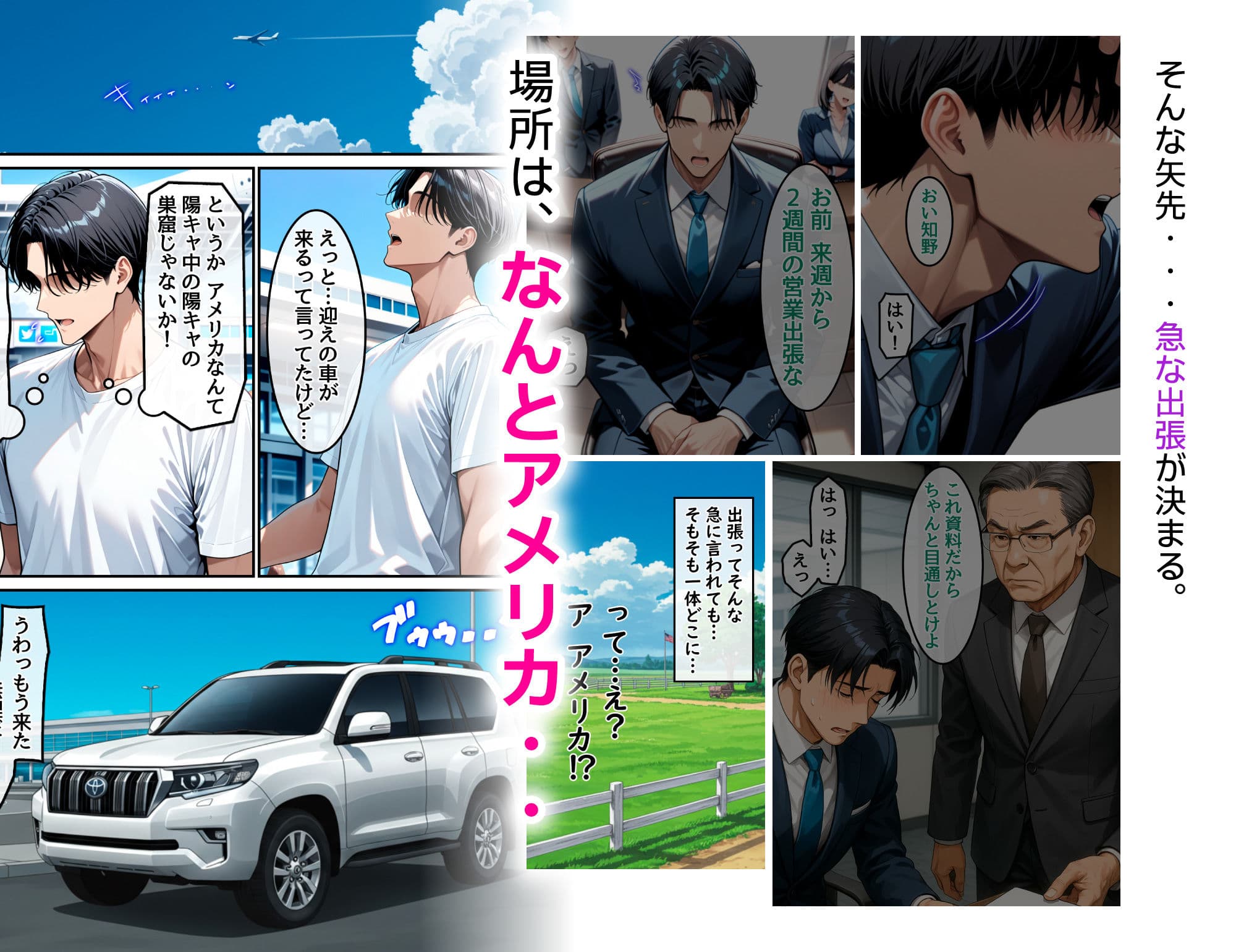 ホームステイ先の爆乳ブロンド美女に雌牛コスで誘惑されてイチャラブ種付け生活1 サンプル画像 2