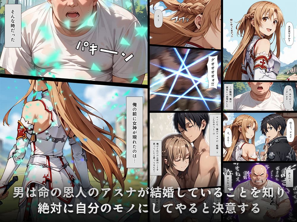 スキル絶対君主でアスナを犯し尽くす! サンプル画像 1