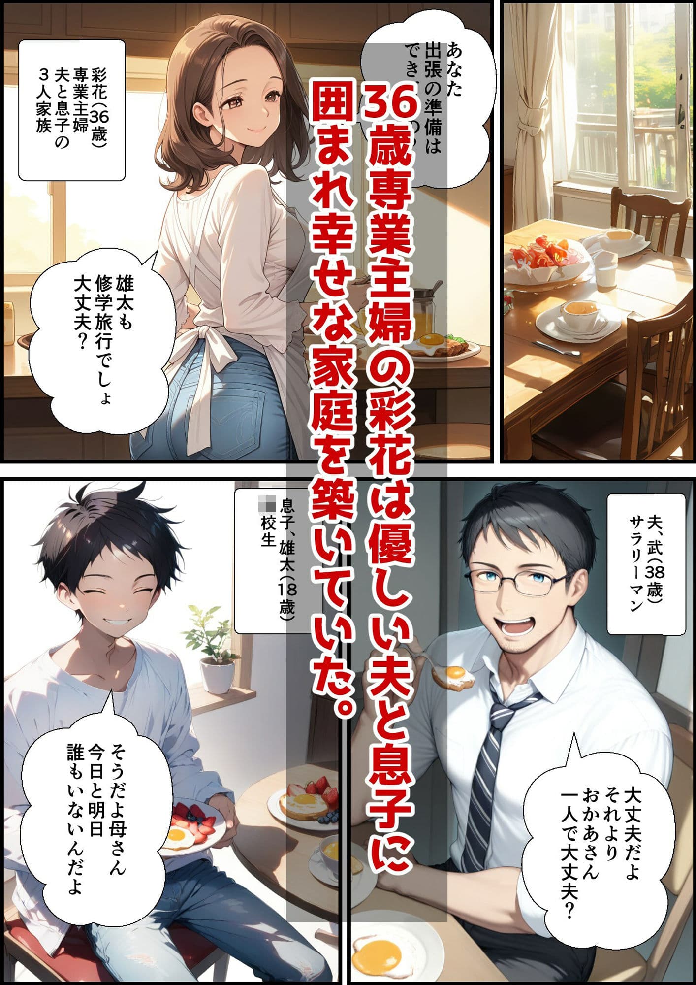 アラフォー奥さん、はじめての不倫 サンプル画像 1