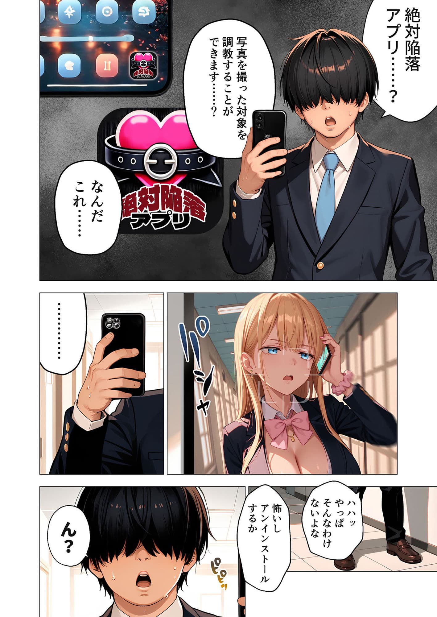 ご都合エッチ最強アプリ第1話 〜生意気なメスを徹底攻略!〜 サンプル画像 8