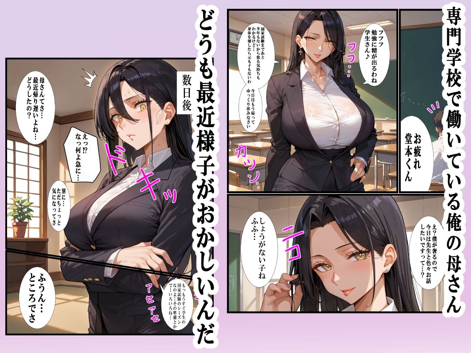 専門学校講師の母が俺をいじめていた生徒と不倫していた話 サンプル画像 1