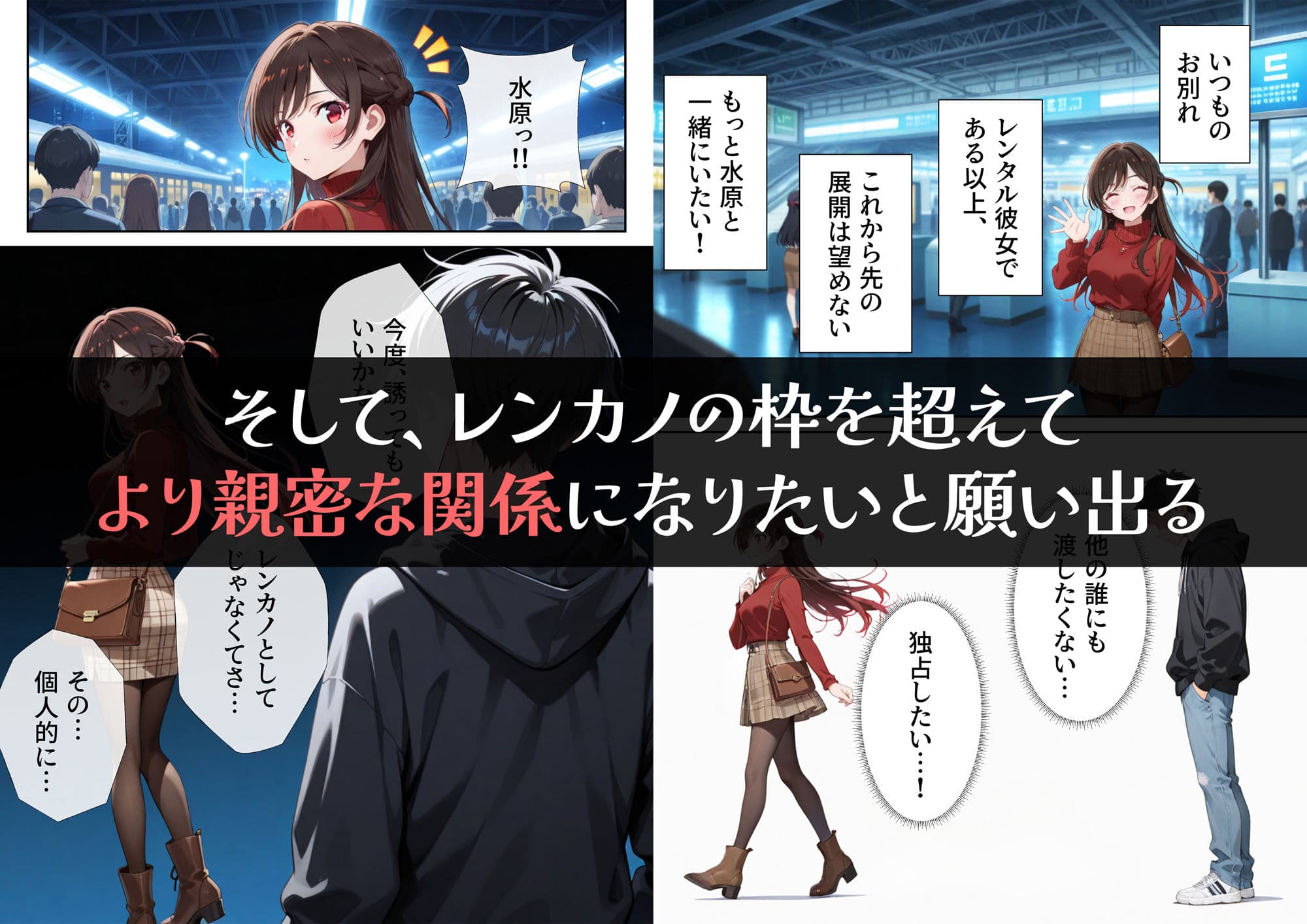 レンタル彼女、催◯洗脳で寝取ります サンプル画像 3