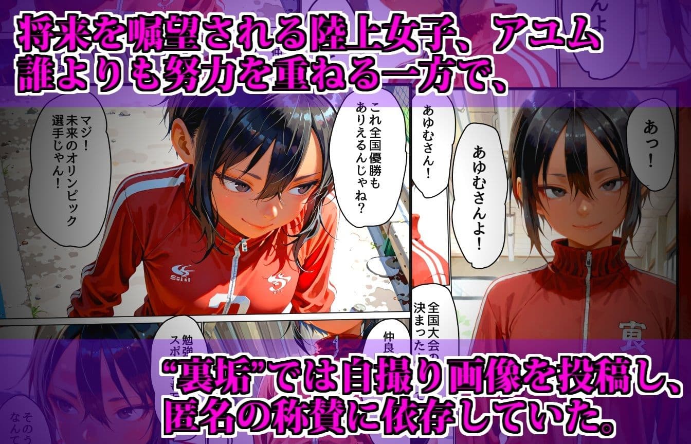 【脅迫】陸上女子が裏垢バレして家庭を崩壊させるまで サンプル画像 2