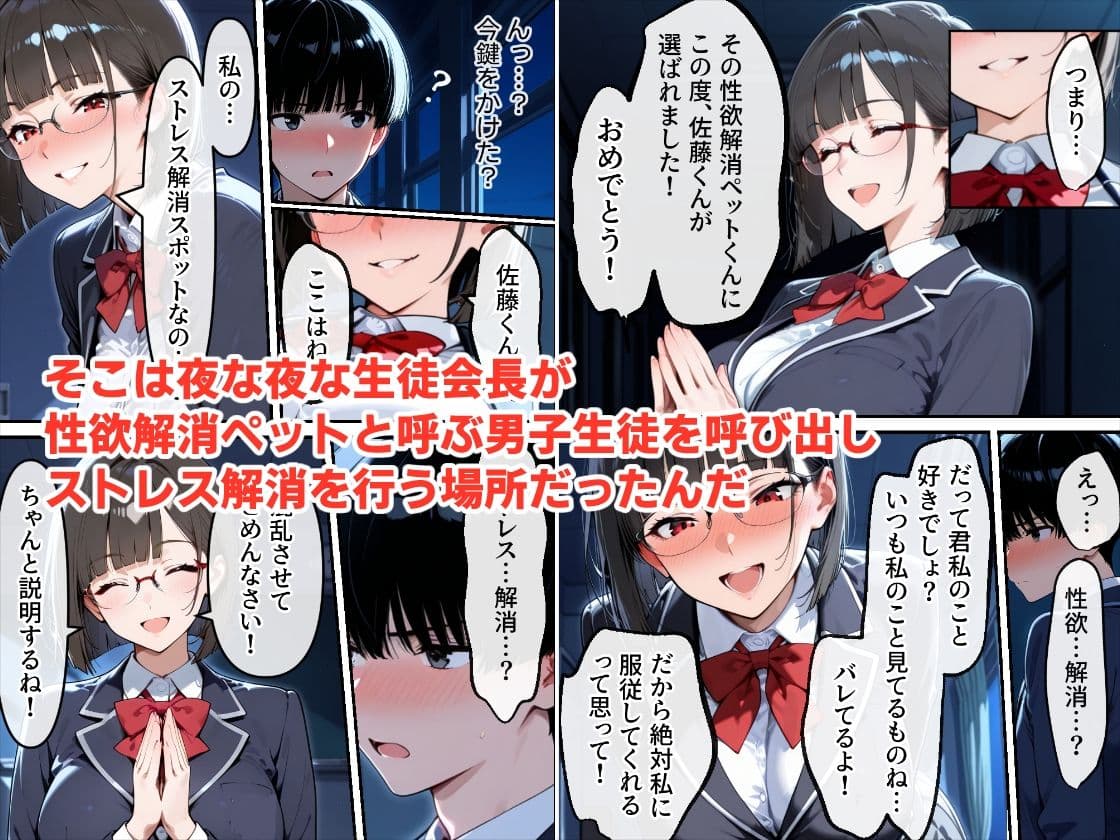 生徒会長は僕を虐めることでストレス解消しています サンプル画像 4