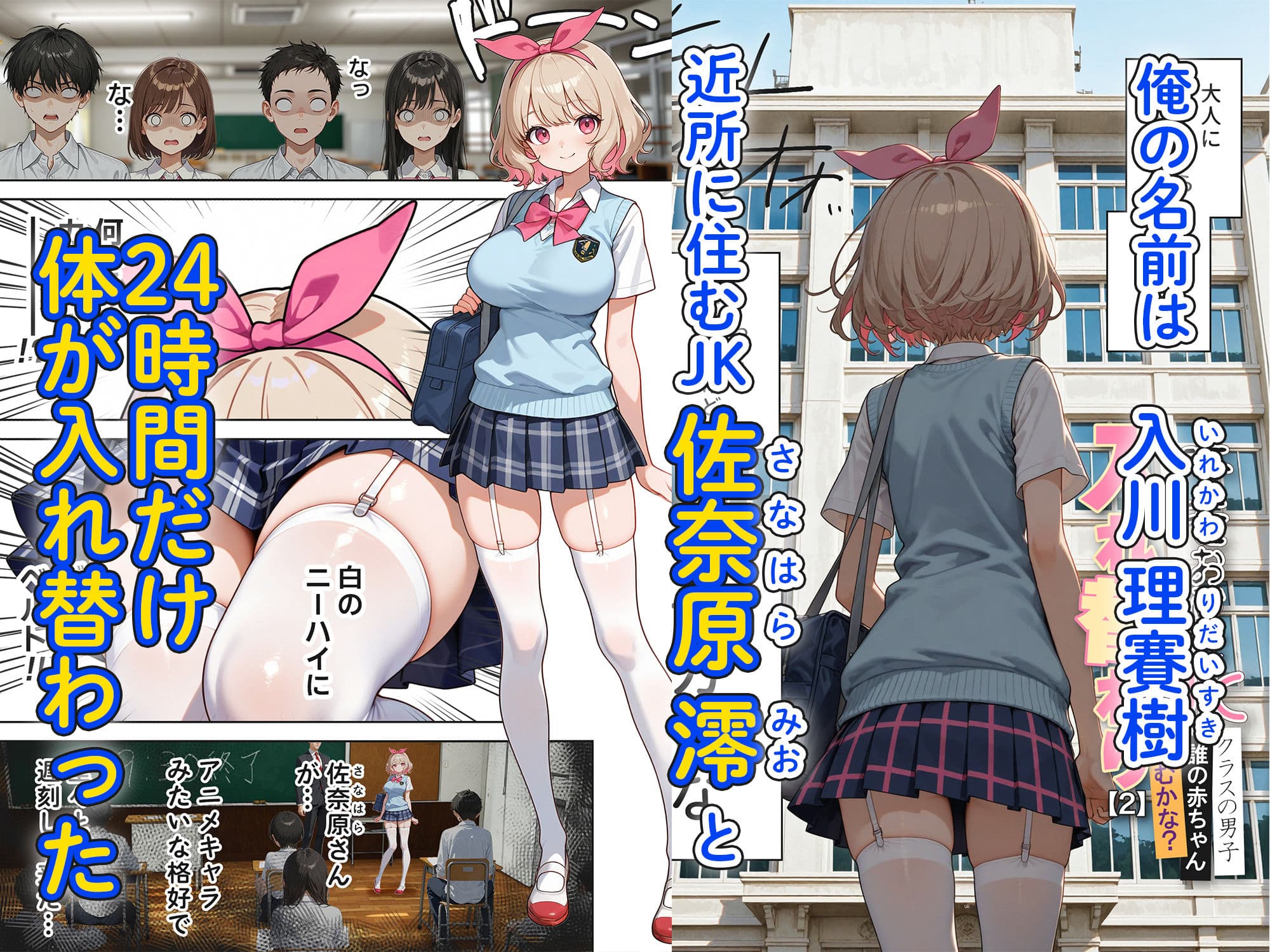 キモおじ⇔JK入れ替わり【2】クラスの男子誰の赤ちゃん孕むかな? サンプル画像 1