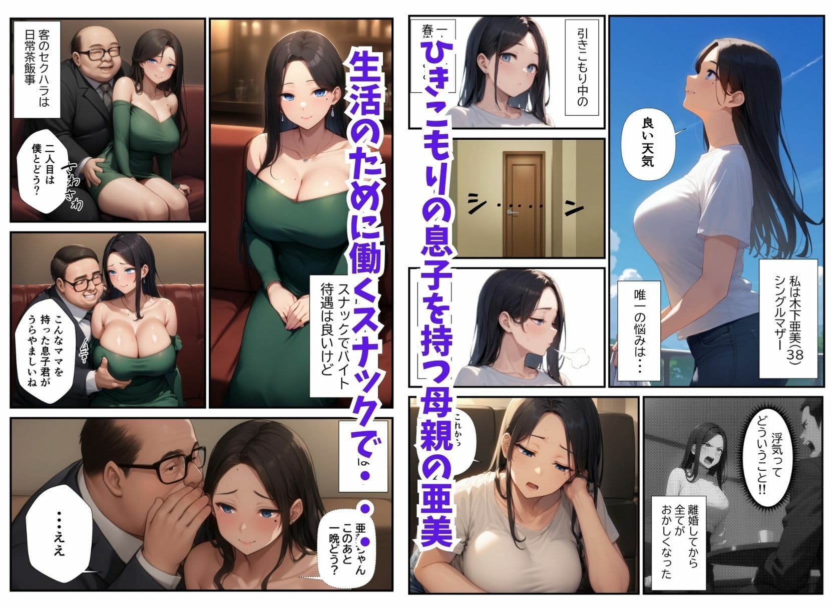 息子の友達に欲情しちゃった母親のイチャラブ中出し本気SEX サンプル画像 1