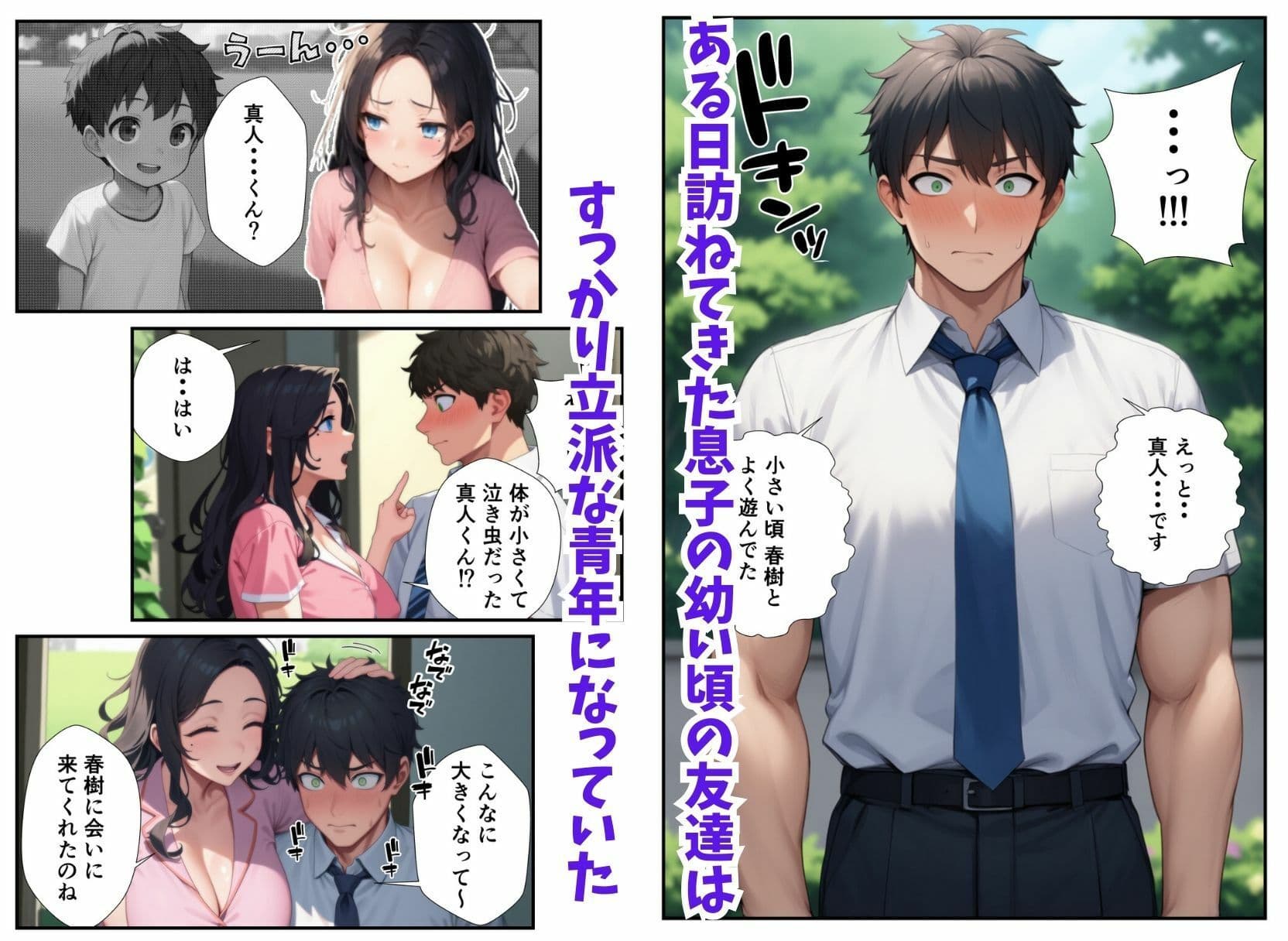 息子の友達に欲情しちゃった母親のイチャラブ中出し本気SEX サンプル画像 4