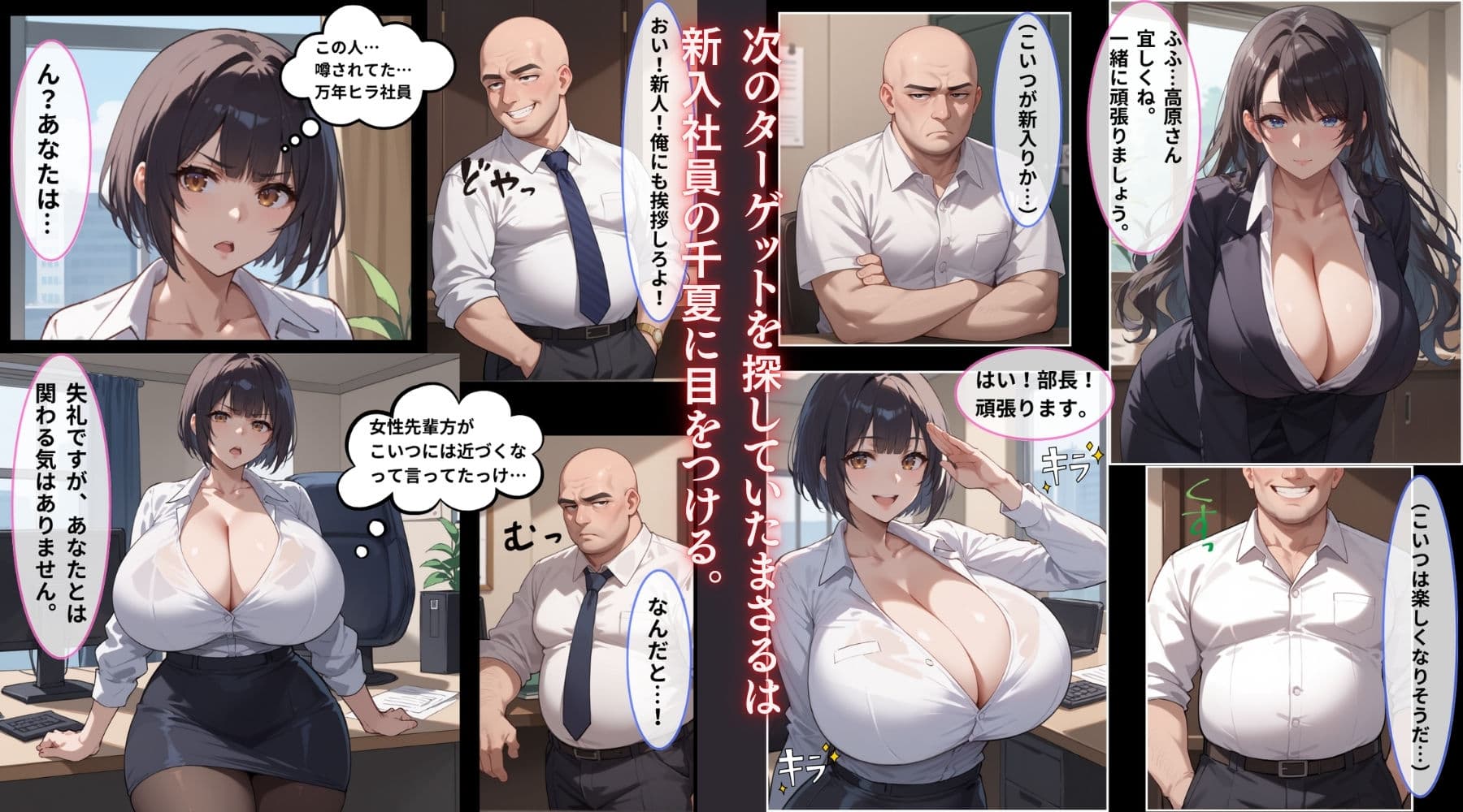 催●支配 万年ヒラ社員の俺を馬鹿にする生意気巨乳新入社員が来たので新人裏研修でメス堕ちさせてみた。 サンプル画像 4