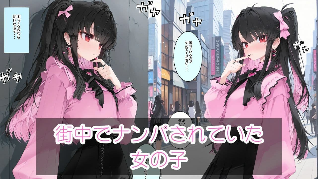 ナンパされていた女の子を助けたらHすることになった話 サンプル画像 1