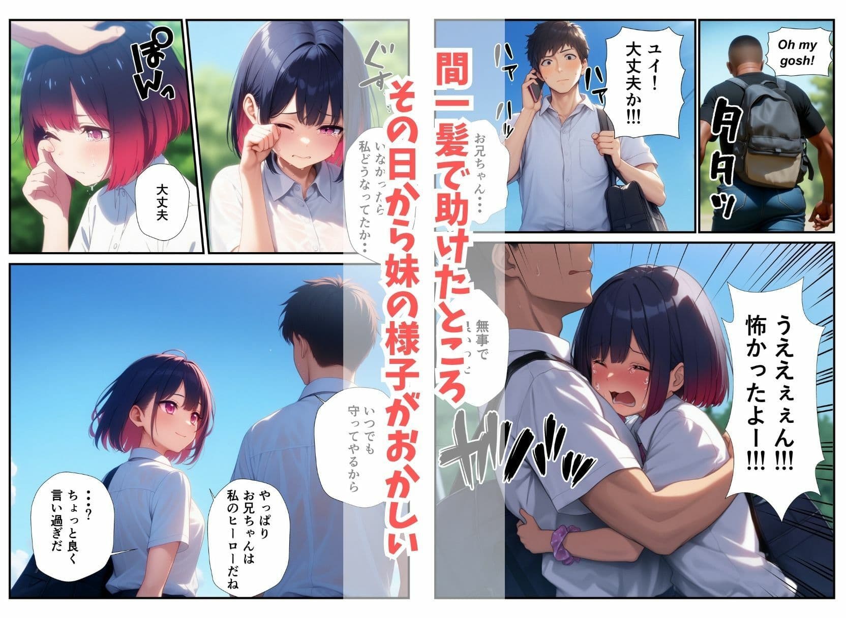 俺を無視する妹を痴●から助けたら童貞卒業させてくれた話 サンプル画像 5