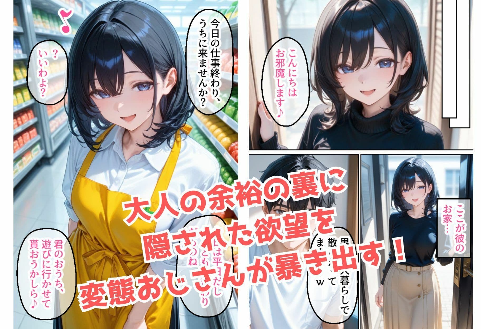 バ先のママさんがチン棒に服従した件【全Pセリフあり】 サンプル画像 2