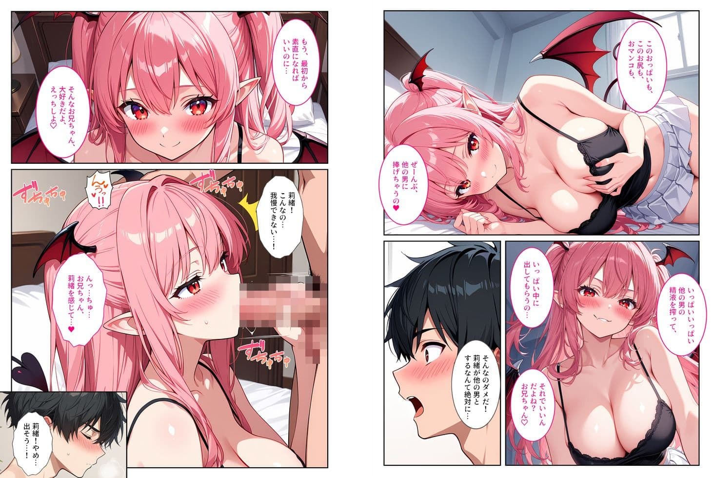 爆乳サキュバスの妹に精液を搾り取られてます! サンプル画像 7