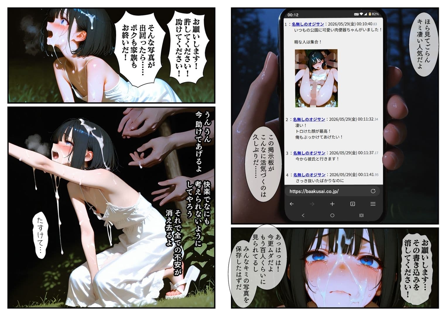 女装少年の性活 電車チカン&公園乱交編 サンプル画像 7