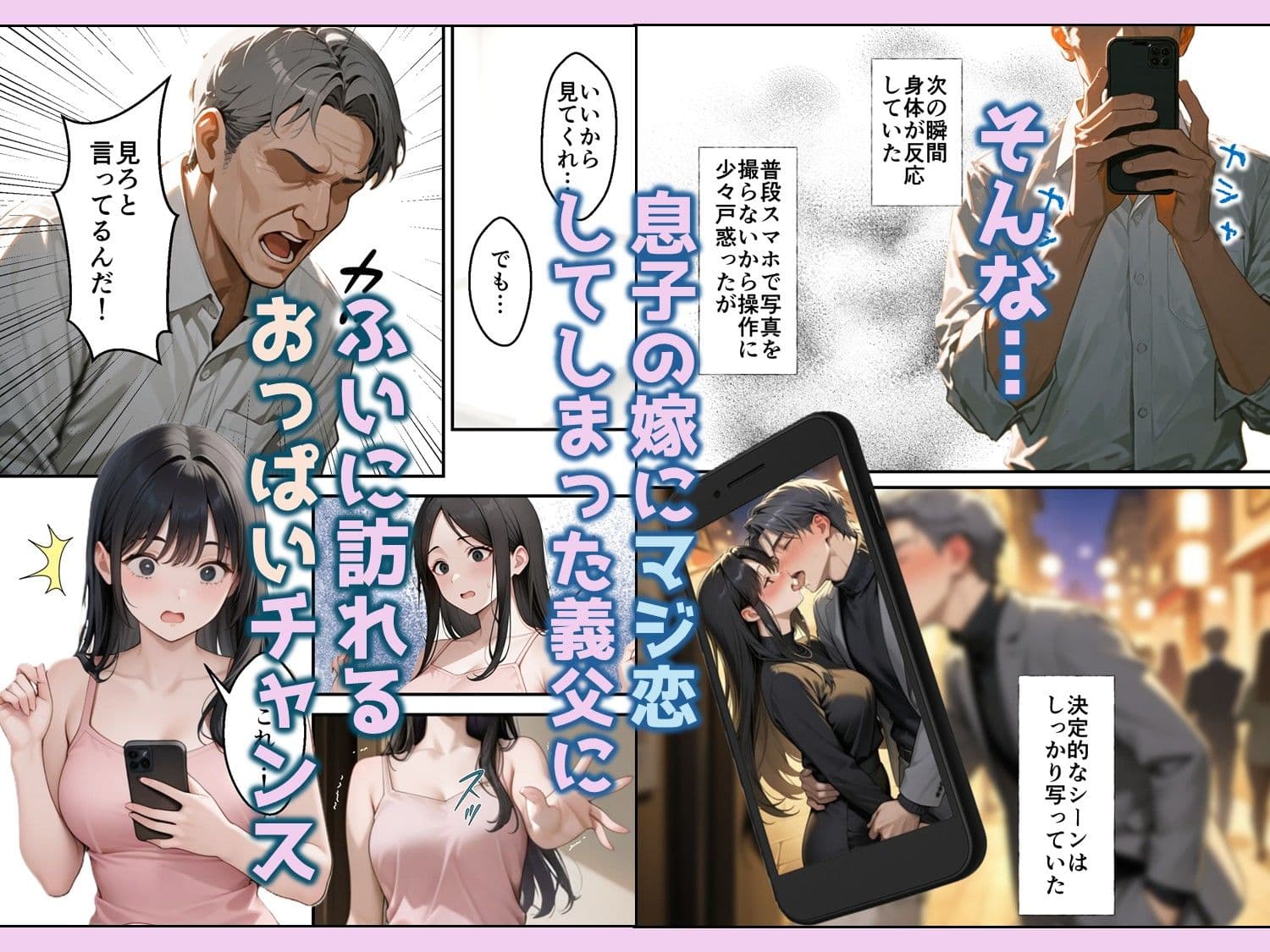 息子の嫁の巨乳で人生初パイズリすることになった義父の熱狂フル勃起 サンプル画像 6