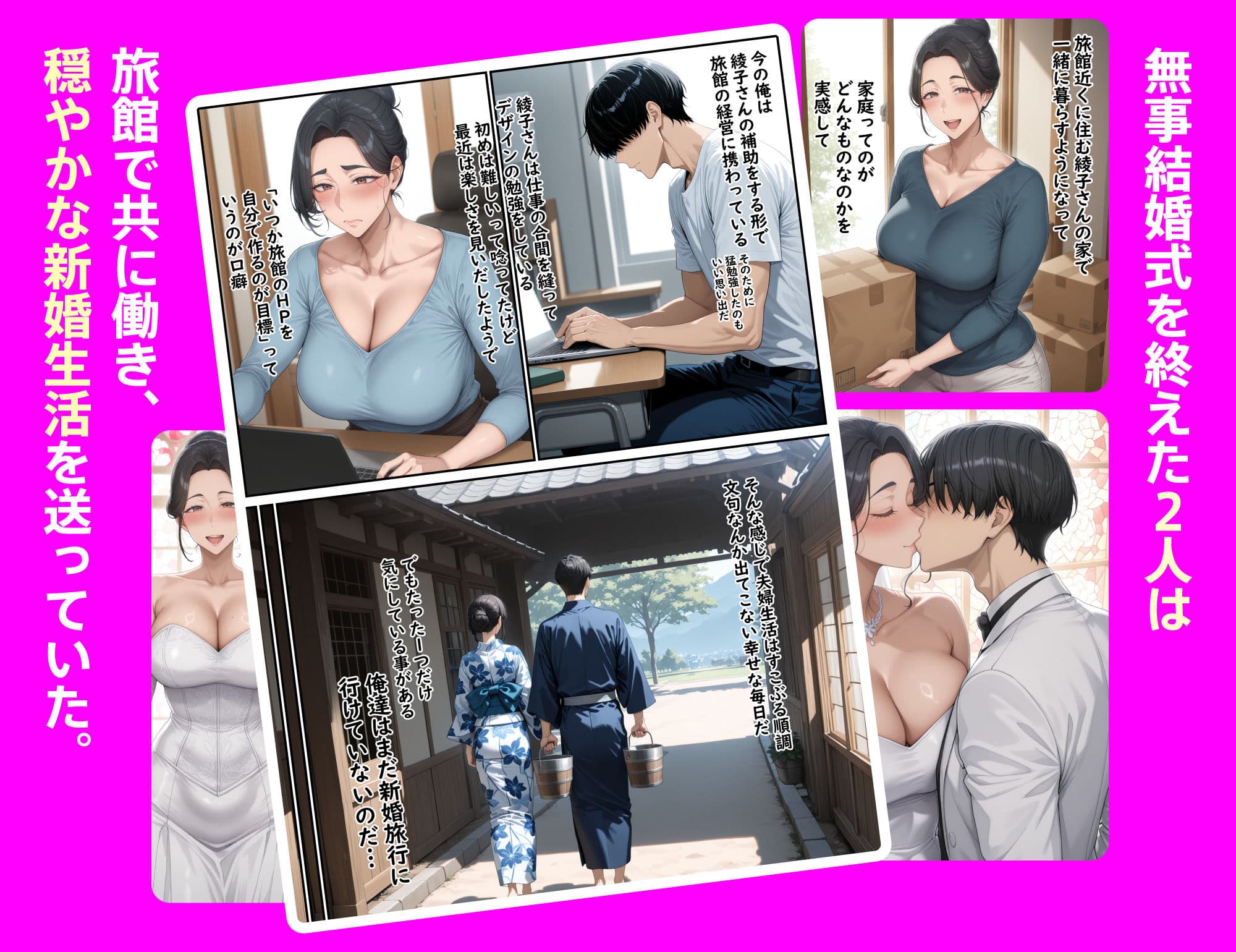 欲求不満を隠し続けてきた未亡人女将と汗だくで求め合う温泉宿の夜2 サンプル画像 4