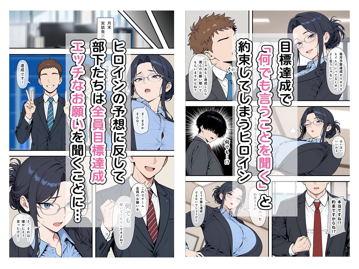 婚期を逃した堅物女上司が部下たちの共有オナペットになった話 サンプル画像 1