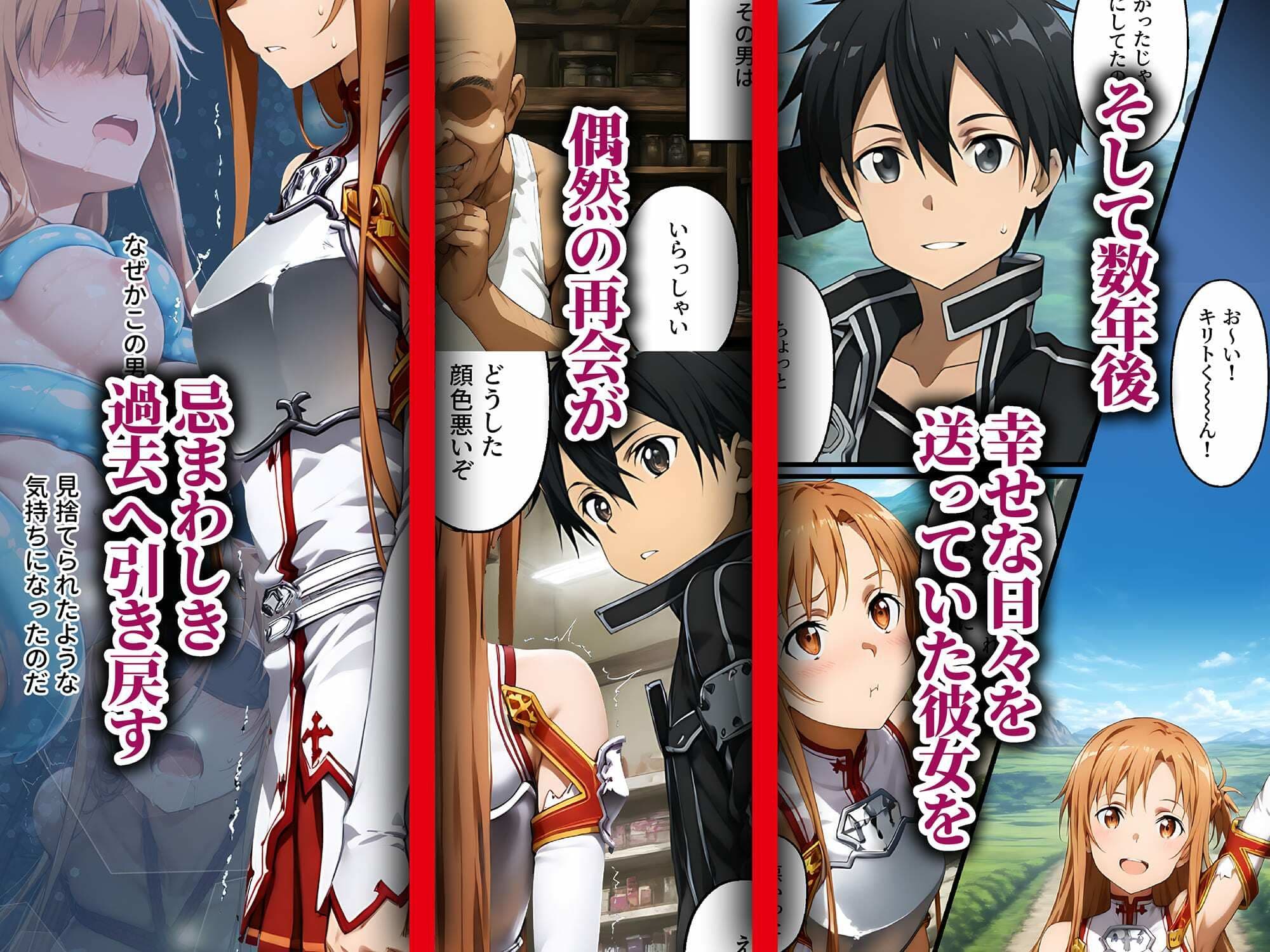 付き合う前から監禁調教NTR〜性欲に負けた俺が寝取り男とアスナで3Pする話〜 サンプル画像 4