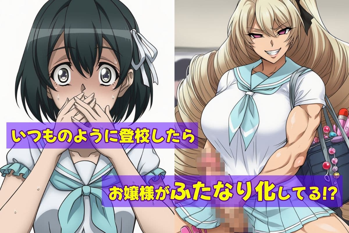 ふたなり洗脳改造〜JK悪堕ち編〜 サンプル画像 1