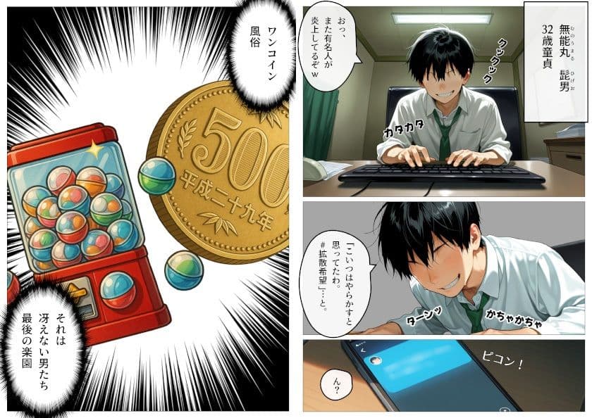 ワンコイン風俗 〜ガチャで引いたSSR美女を好き放題〜 サンプル画像 1