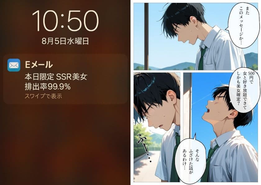 ワンコイン風俗 〜ガチャで引いたSSR美女を好き放題〜 サンプル画像 4