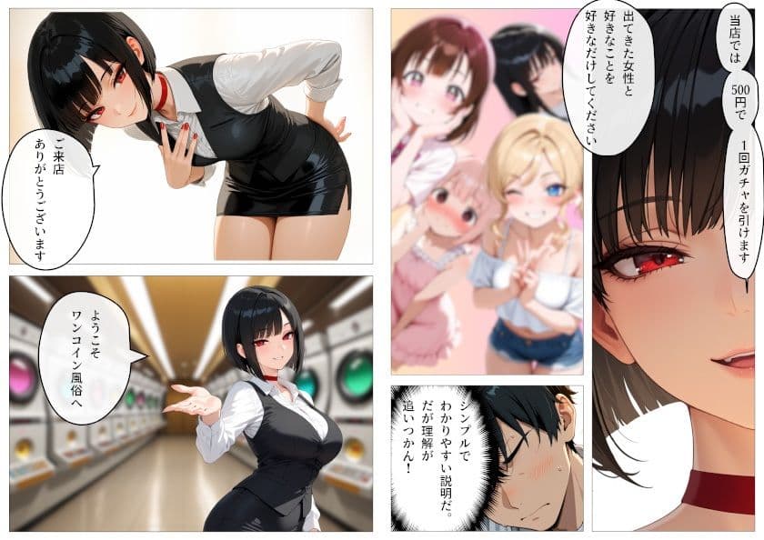 ワンコイン風俗 〜ガチャで引いたSSR美女を好き放題〜 サンプル画像 8