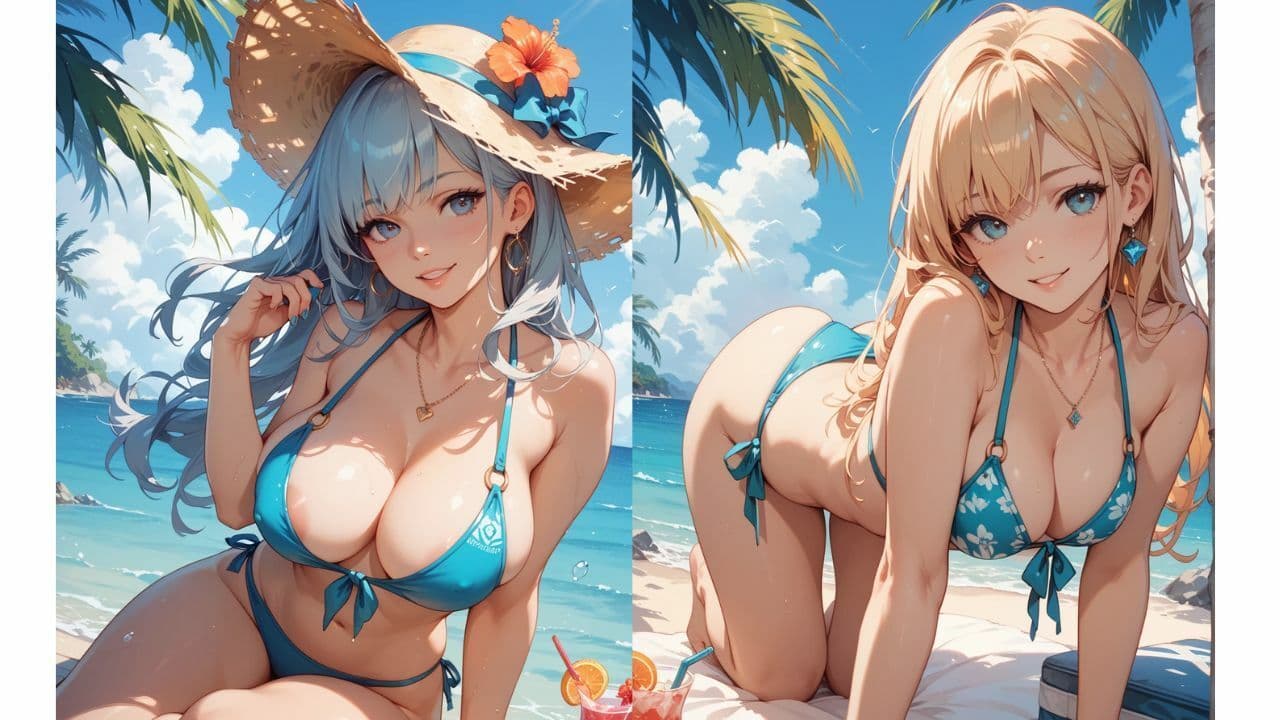 ビキニギャルまとめ サンプル画像 1