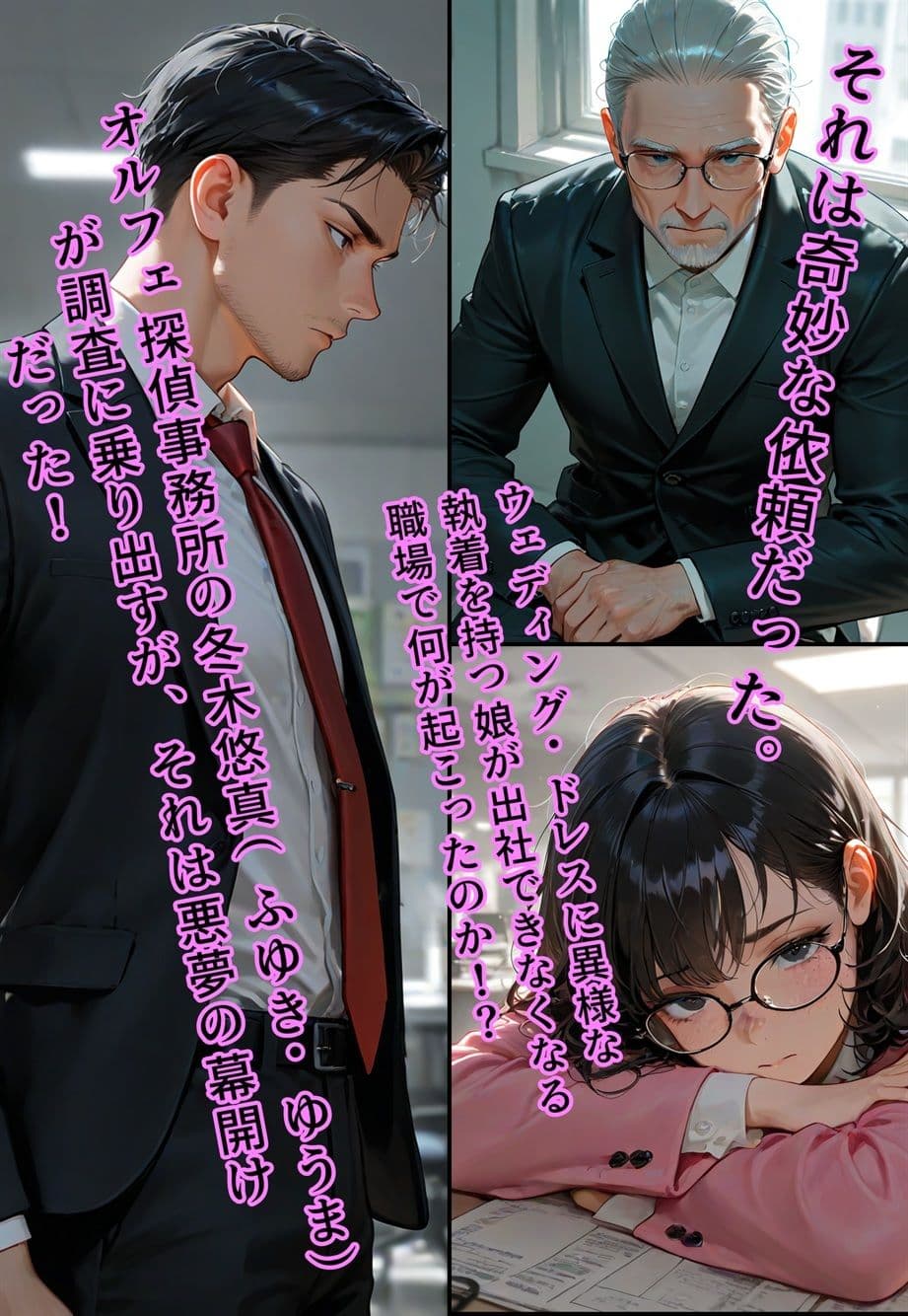 バージン・オフィス  〜職場の男たちが、全員ウェディングドレスの処女になった日〜 サンプル画像 1