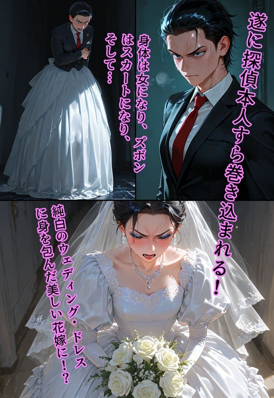 バージン・オフィス  〜職場の男たちが、全員ウェディングドレスの処女になった日〜 サンプル画像 7