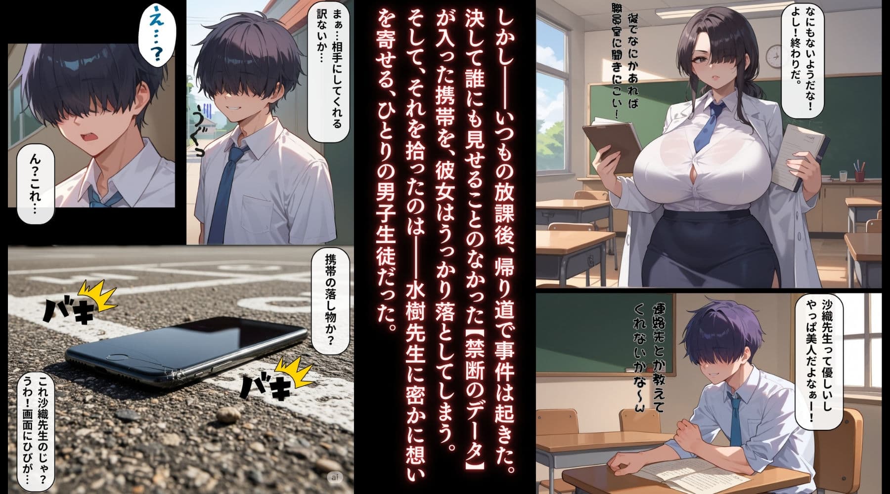 ずっと真面目だと思ってたあの先生が実はめちゃくちゃ変態女だった話。 サンプル画像 5