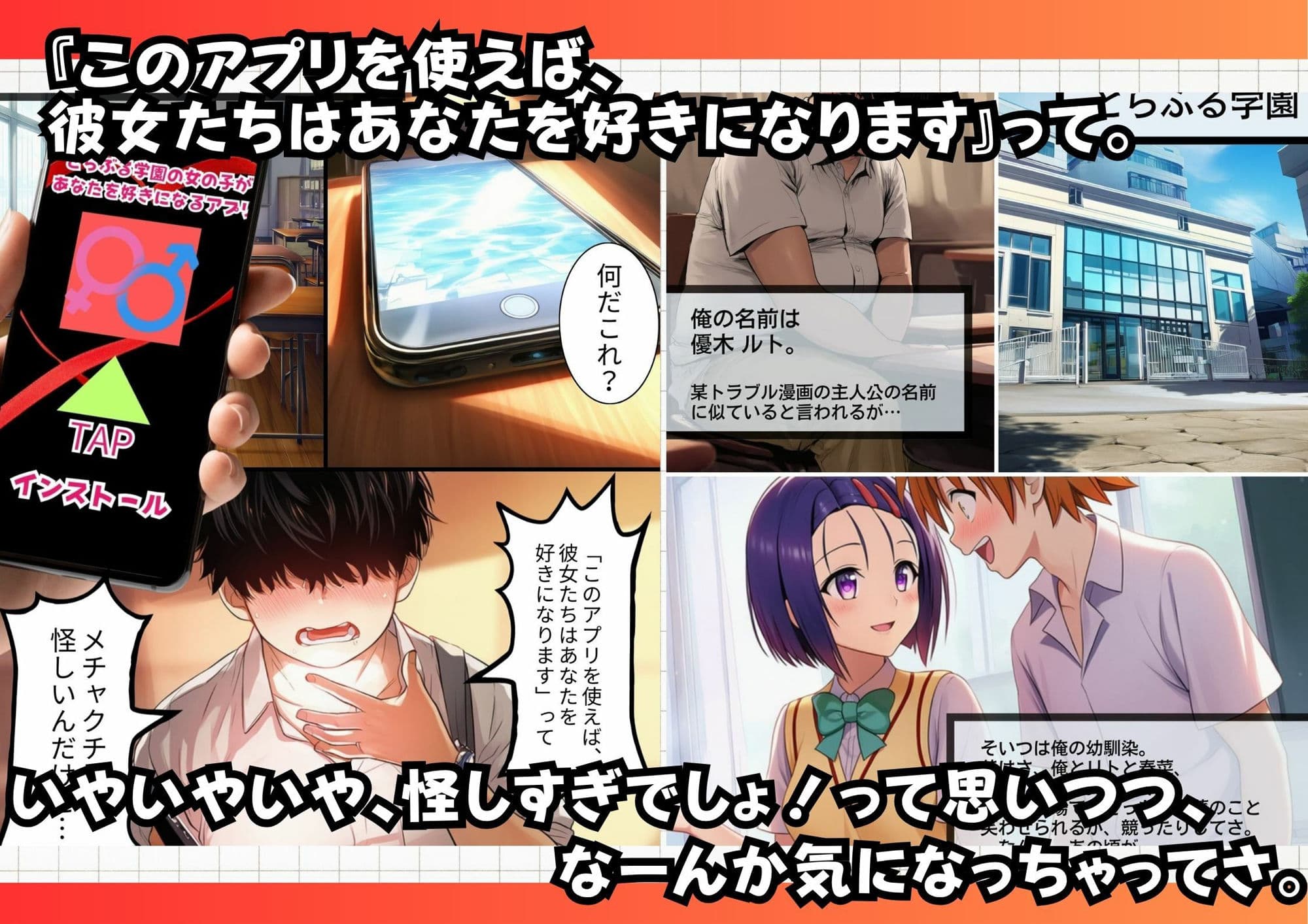 とらぶる学園催●アプリ サンプル画像 1