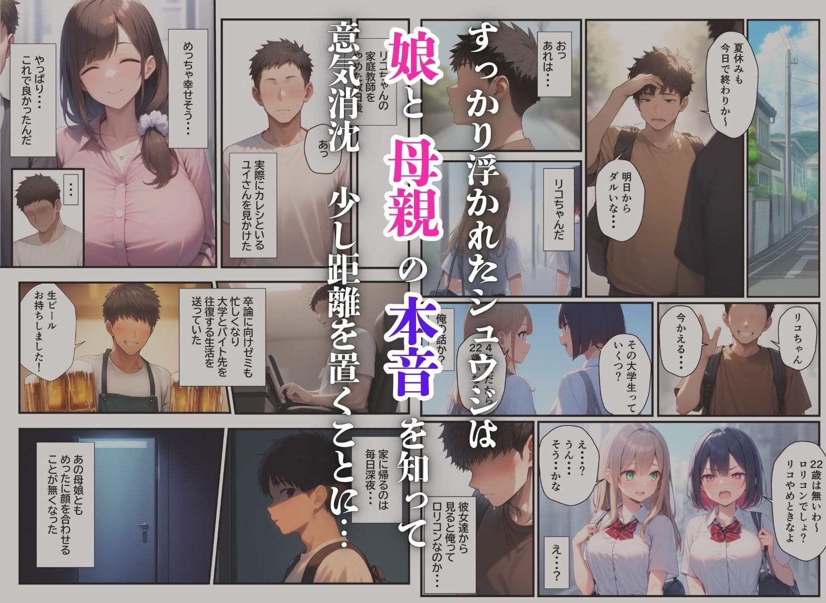 隣に引っ越してきた美人母娘とハーレム親子丼 サンプル画像 5